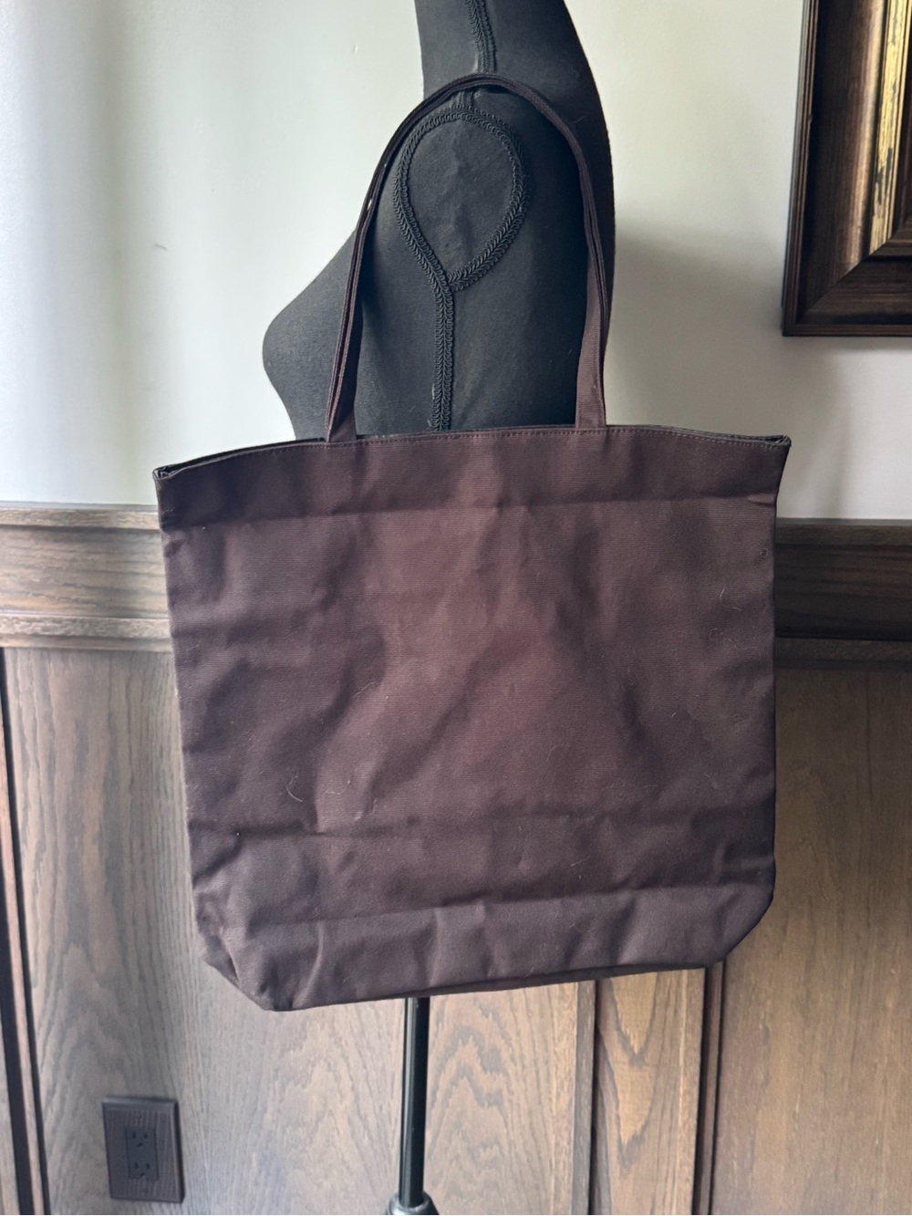 Victoria's Secret Black Tote with Crystal Heart Logo - Picture 3 of 4
